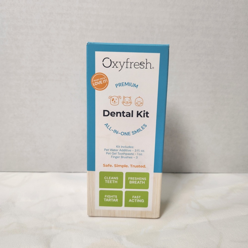 Oxyfresh Premium Dental Kit Pet Dental Cleaning‎ Kit New in Box